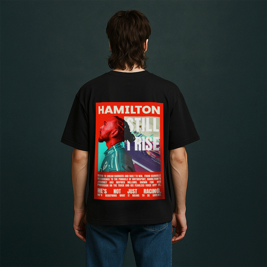 Still I Rise Hamilton Edition Oversized Black T-Shirt