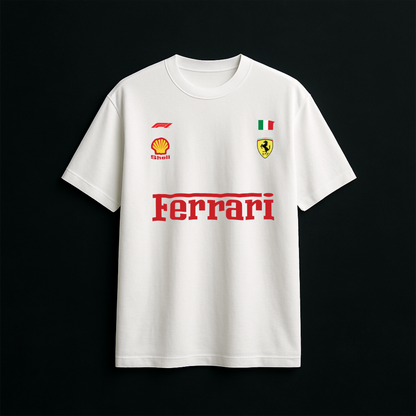 Ferrari F40 Heritage Oversized White T-Shirt