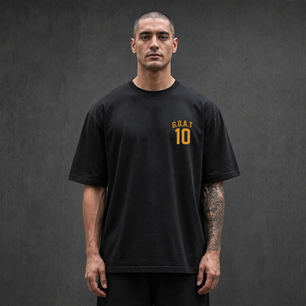 GOAT 10 – Legends Never Fade Oversized T-Shirt