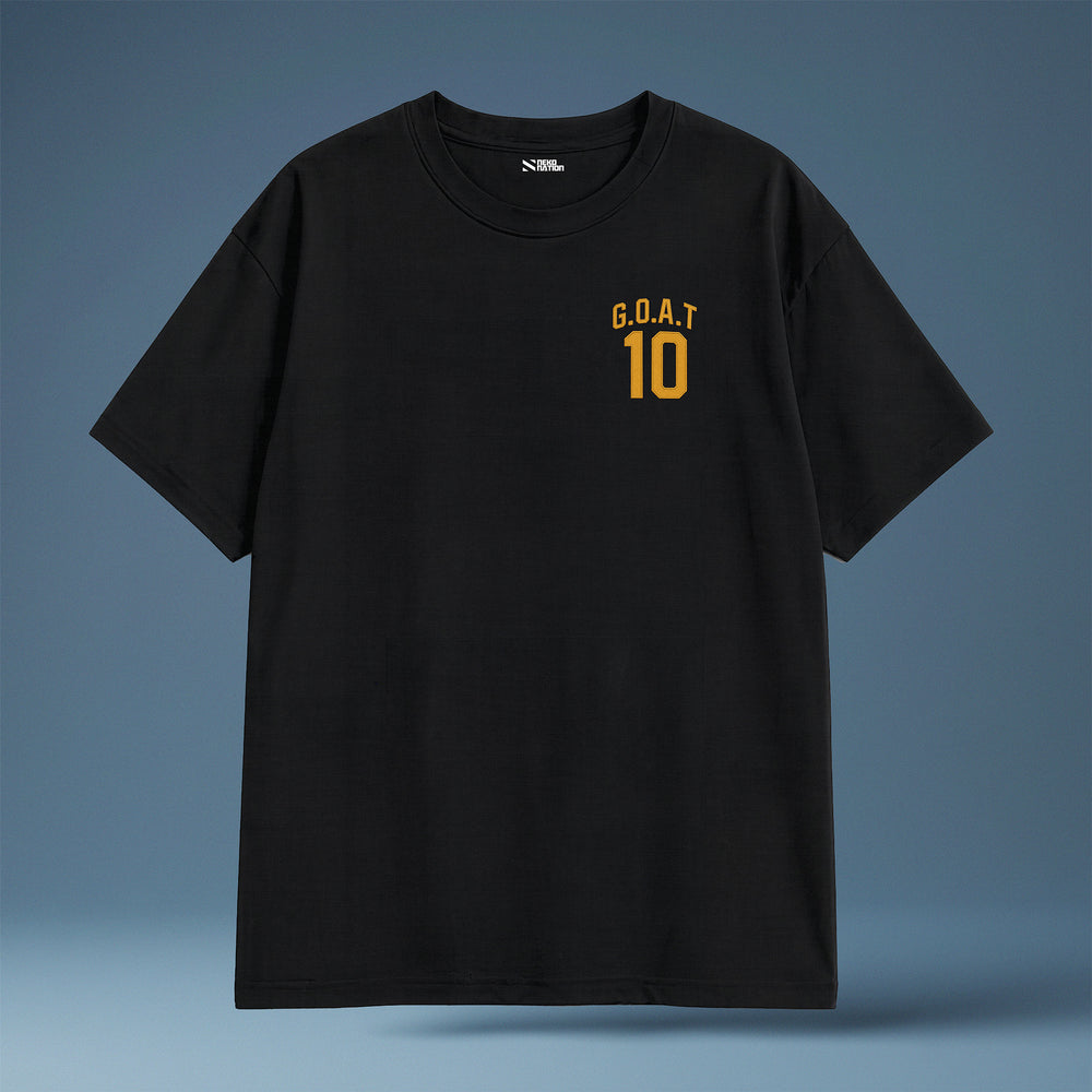 GOAT 10 – Legends Never Fade Oversized T-Shirt
