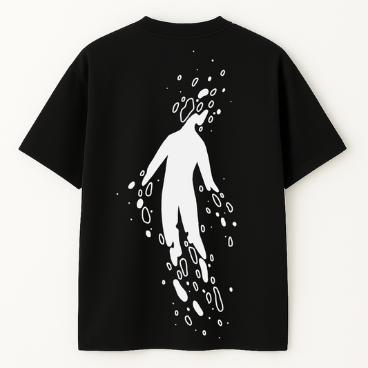 Drowning Oversized T-Shirt Black