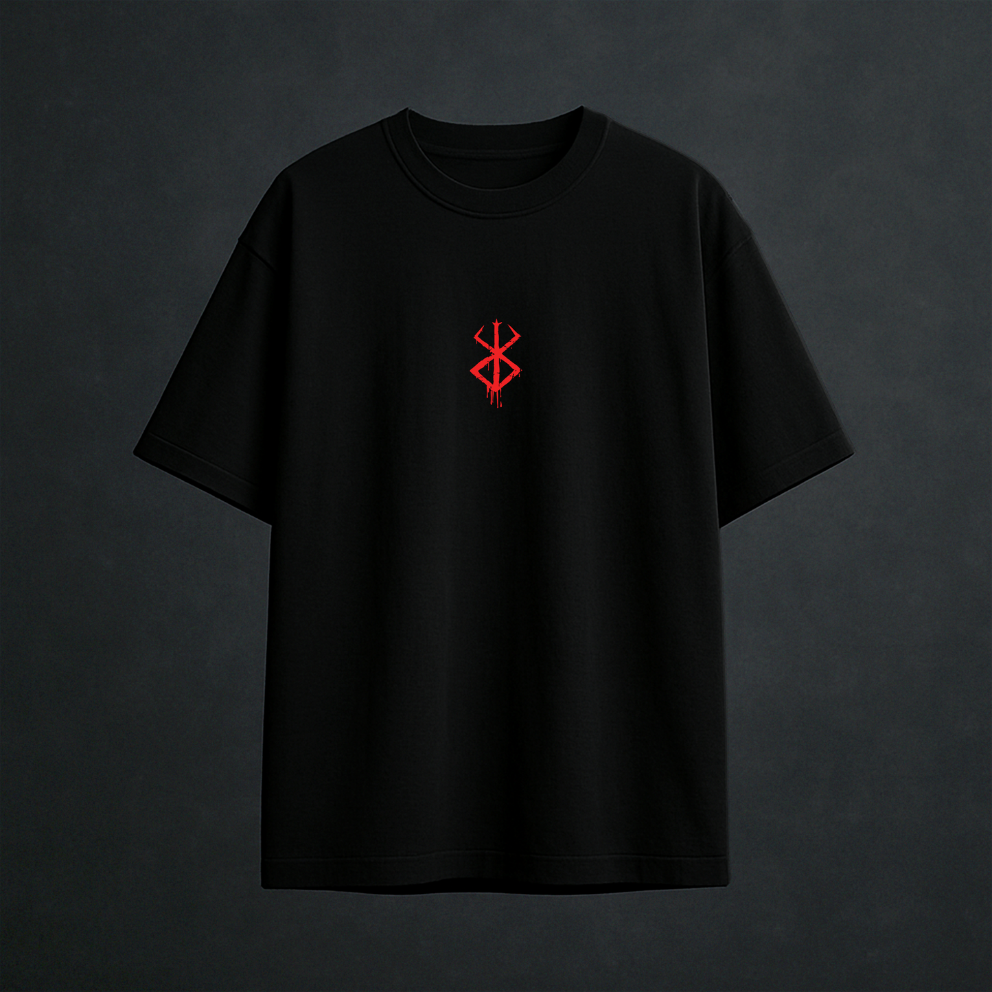 Berserk Skull Oversized Black T-Shirt