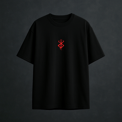 Berserk Skull Oversized Black T-Shirt